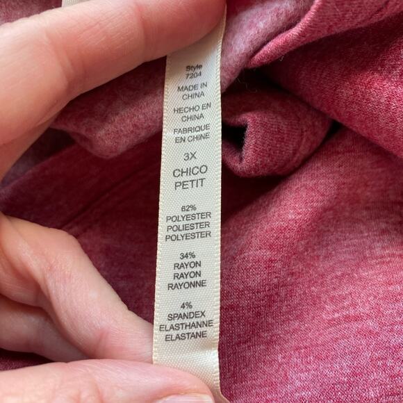 Ahh Dreams NWOT Lounge Cold Shoulder Long Sleeve Asymmetric Tunic Sweatshirt 3X - Picture 7 of 7